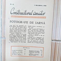 Constructorul amator, supliment lunar al revistei stiintelor nr.13/1948