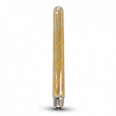 Bec LED E27 6W cu filament alb cald V-TAC, T30 2200K