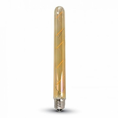 Bec LED E27 6W cu filament alb cald V-TAC, T30 2200K foto