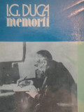 MEMORII , NEUTRALITATEA ( 1915 - 1916 ) , VOLUMUL II de I. G. DUCA ,1993