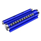 Suport numar telefon parcare auto multifunctional, suport telefon, spargere geam, compartiment parfum, aluminiu PC, albastru