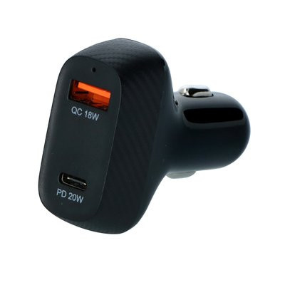 Incarcator auto de la bricheta auto la USB 3.0 si USB Type-C, CarPoint (517077)