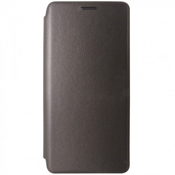 Husa tip carte cu stand Elegance gri bej pentru Samsung Galaxy A51