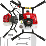 Cumpara ieftin Motoforeză de păm&acirc;nt VERKE V90042, 62 cc, 3.3 CP, motor 2 timpi, cuplu mare pentru găuri &icirc;n sol la plantare și montaj st&acirc;lpi