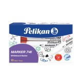 MARKER WHITEBOARD 741 ROSU, Pelikan