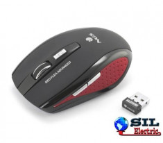 Mouse wireless Flea Advance 800dpi rosu, Ngs foto