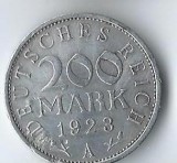 Moneda 200 mark 1923 A - Germania