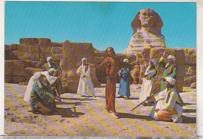 bnk cp Egipt - Ansamblul folcloric Reda Troup la Giza - uzata foto