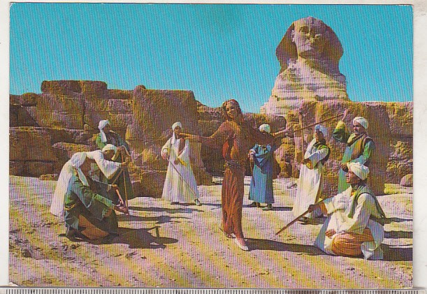 bnk cp Egipt - Ansamblul folcloric Reda Troup la Giza - uzata