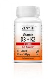 Vitamina D3 5000 UI + K2 Forte, 30 cps, imunitate si oase puternice, ZENYTH
