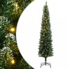 Brad Crăciun artificial subțire cu 300 LED-uri, 210 cm