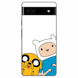 Husa compatibila cu Google Pixel 6A Silicon Gel Tpu Model Finn and Jake Tongues