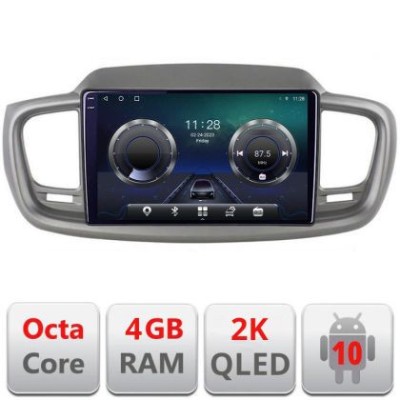 Navigatie KIA Sorento 2015-2018 Manual C-6528 Android Octa Core Ecran 2K QLED GPS 4G 4+32GB 360 KIT-6528+EDT-E410-2K CarStore Technology foto