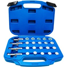 Set pentru Reparare Buson Baie Ulei 64 elemente VERKE V86214 foto