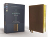 Niv, Reference Bible, Deluxe Single-Column, Leathersoft, Brown, Comfort Print