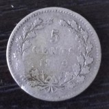 Moneda Tarile de Jos - 5 Cents 1869 - Argint