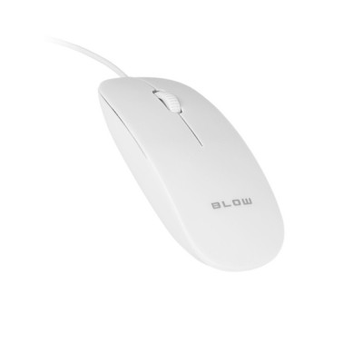 Mouse optic USB, BLOW MP-30, 1000DPI, cablu USB de 1.5m, alb foto