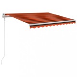 Cumpara ieftin Copertina retractabila automat, portocaliu/maro, 300x250 cm