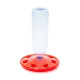 Adapatoare Pui Rotunda cu Flacon PET (fara flacon), 7 gauri, 25cm, Plastic - Ideal Pasari, Gaine