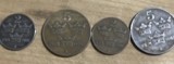 MNDSTR88 Lot 4 monede 1900-1944 ore