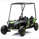 Cumpara ieftin UTV electric pentru 4 copii, Kinderauto Racing 600W 24V 14Ah, premium, culoare verde, Hollicy