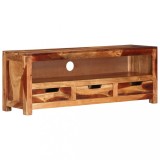 Comoda TV, 110x30x40 cm, lemn masiv de acacia