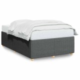 Cumpara ieftin Cadru de pat fara saltea, gri inchis, 120x200 cm, textil
