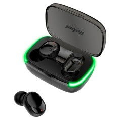 Casti Stereo Wireless Headset cu Bluetooth 5.3, Microfon si Cutie de Incarcare Rebel Music SLU0059