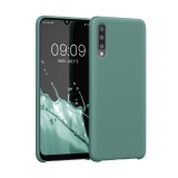 Husa kwmobile pentru Samsung Galaxy A50, Silicon, Verde, 48715.207, Carcasa