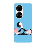 Husa compatibila cu Huawei Nova Y70 model Billy &amp;amp; Mandy annoying Grim, Silicon, TPU, Viceversa, Transparent, Carcasa