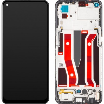Display cu Touchscreen Oppo F19 Pro+ 5G / A95 5G / Reno5 Z / A94 5G, cu Rama, Negru, Service Pack 4908719 foto