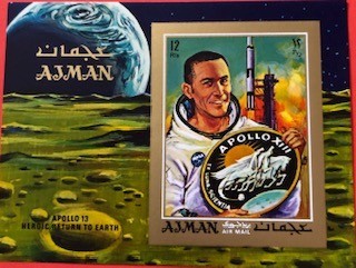 AJMAN, APOLLO 13 - COLIȚĂ MNH IMPERF. foto