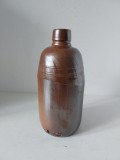 Sticla de ceramica gresie, vintage, 21cm inaltime x cca 9cm diametru