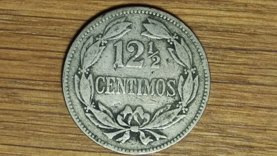 Venezuela -moneda colectie f greu de gasit- 12 1/2 centimos 1925 &amp;quot;Locha&amp;quot; - rara! foto