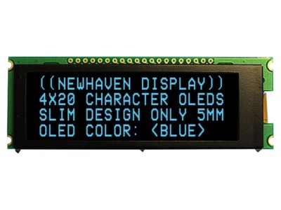 Afișaj OLED alfanumeric 20x4 albastru foto