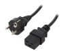 Cablu Alimentare Logilink Schuko la IEC C19 1m H05VV-F 16A 3 Nuclee Negru