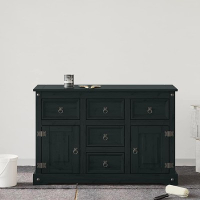 vidaXL Vopsea pentru mobilă Negru 10 x 10 x 12.2 cm 4008528 foto