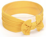 Mustard Fata de fata papion Microfibra Bow Tie