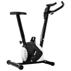 vidaXL Bicicleta de fitness cu centura de rezisten?a, negru foto