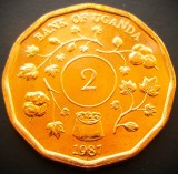 Moneda exotica 2 SHILLINGS - UGANDA, anul 1987 * cod 5437 = UNC