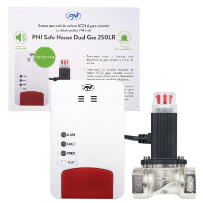 Aproape nou: Kit senzor gaz si electrovalva PNI Safe House Dual Gas 250LR cu 2 senz foto