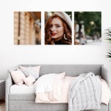 Tablou Multicanvas Personalizat 3 Piese 50x40 cm, Panza Premium, Cadou Inedit, Decoratiuni Interioare, Imagini Stoc/Personale