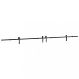 Cumpara ieftin Set feronerie pentru usi glisante, negru, 400 cm, otel