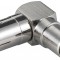 Adaptor coaxial mama - coaxial tata 90 grade metal Goobay