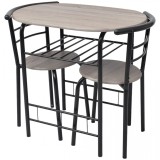 Set mobilier bar mic dejun, MDF, vidaXL