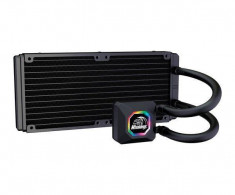 Dual radiator liquid cpu cooler kit AKASA Venom R20 240mm RGB foto