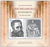 Romania 2025 - Colita Michelangelo Buonarroti, 550 de ani de la nastere LP 2504