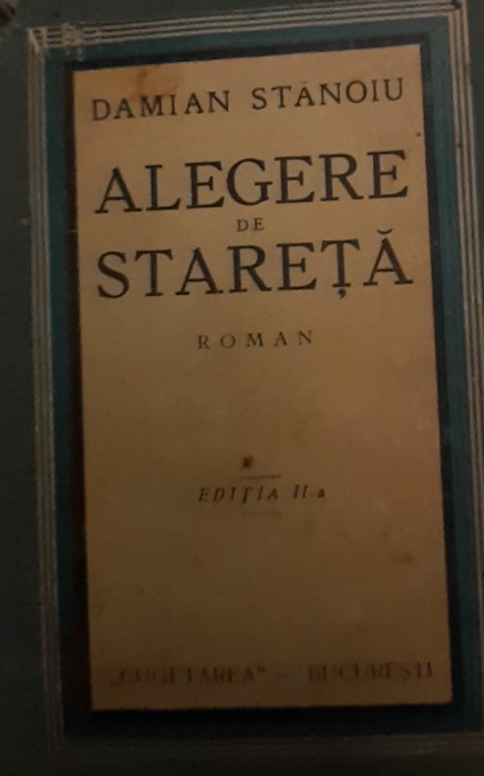 ALEGERE DE STARETA DAMIAN STANOIU 1932