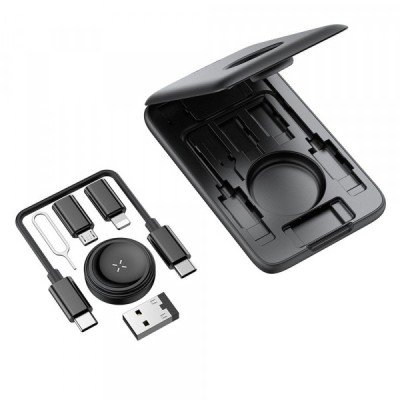 Incarcator Wireless McDodo CH-2440 8in1 pentru Apple Watch Series, Negru foto