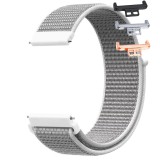 Curea material textil, compatibila Huawei Watch Fit 1, cu adaptor dedicat, Light Gray